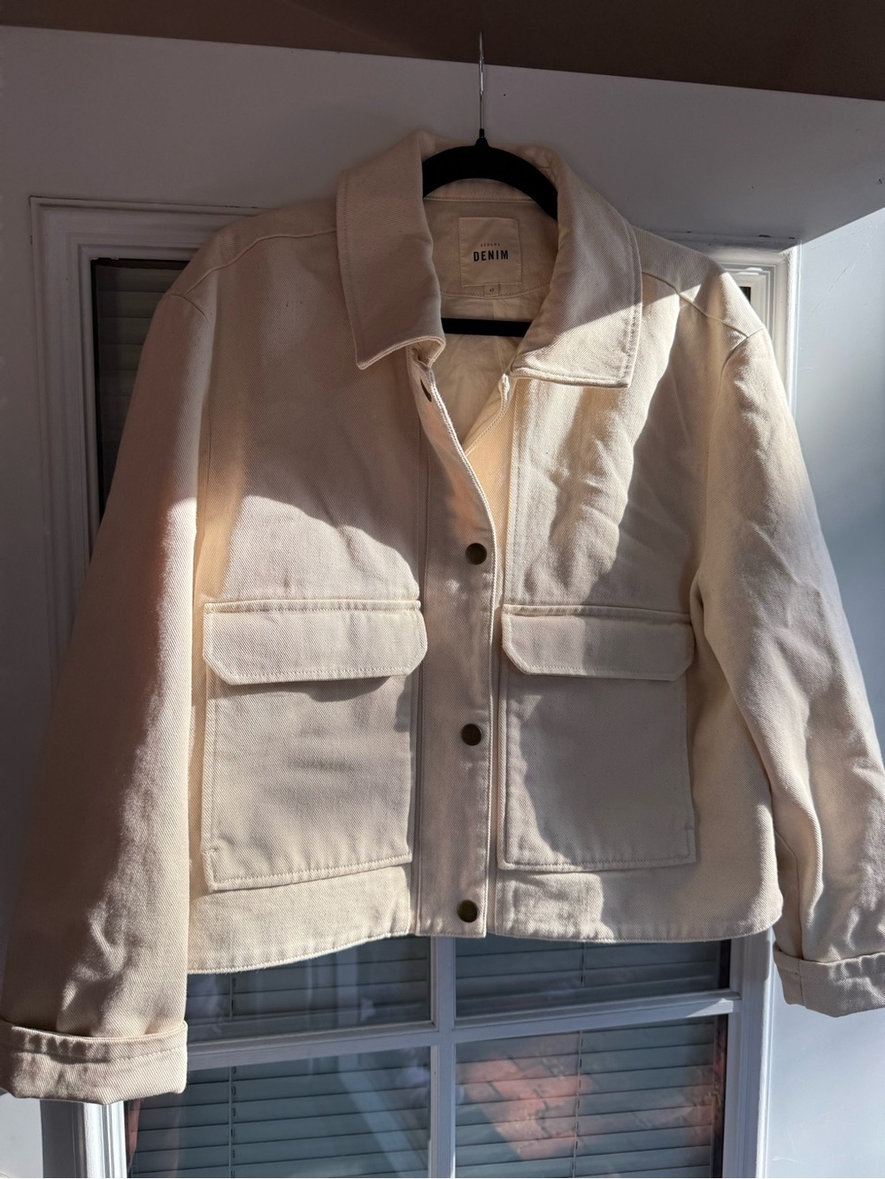 Sézane | Denim Cream Utility Jacket - Women's